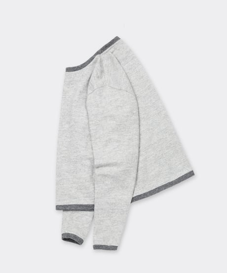 Shetland Cotton Heather / Knit Long Sleeve Crew Gray