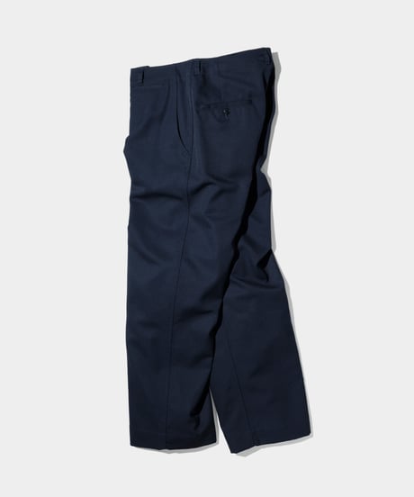 Dhal /  2/72 Wool Gaba Chino Pants  NAVY