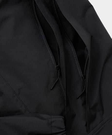 ES.U / Nylon Wind Hoodie Black