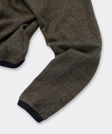 Shetland Cotton Heather / Knit Long Sleeve Crew Khaki
