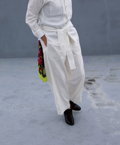 Dobby Lace stripe / Easy Pants