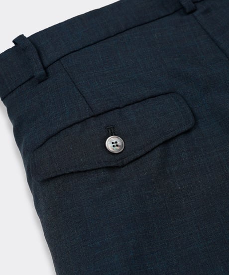 Mix Wool / 5Pocket Pants - Navy sizeS