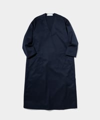 2/72 Wool Gaba V neck Onepiece  NAVY