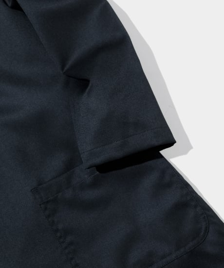 2/72 Wool Gaba  V neck Onepiece  BLACK