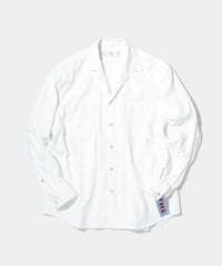 Dobby Lace stripe / Open collar Western shirts