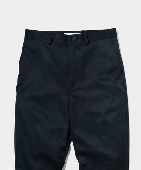 2/72 Wool Gaba slim Pants  BLACK