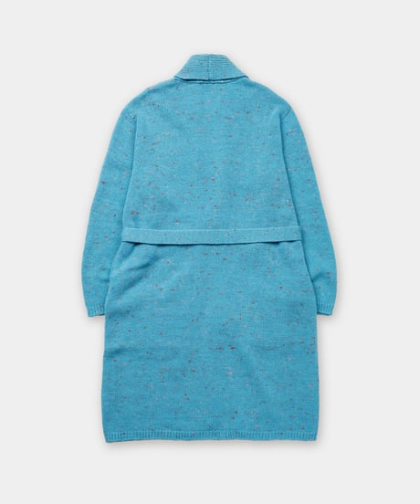 WOOL NEP KNIT / KNIT ROBE / turquoise
