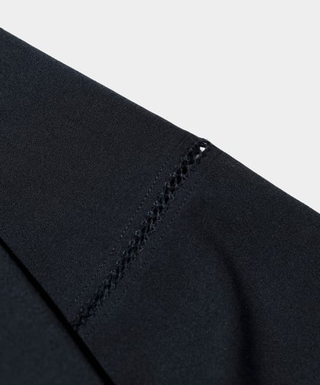 Dhal / 2/72 Wool Gaba Crew Shirt Pico BLACK