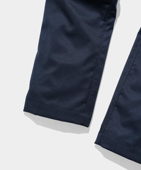 2/72 Wool Gaba slim Pants  NAVY