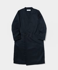 2/72 Wool Gaba  Shop Coat  BLACK
