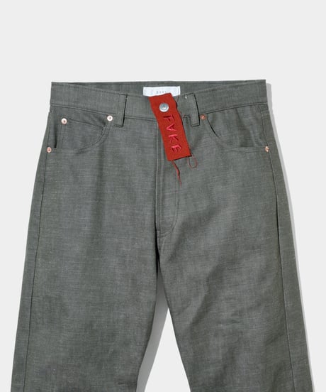 13.4oz Zimbabwe Cotton Denim New 5P Denim Olive
