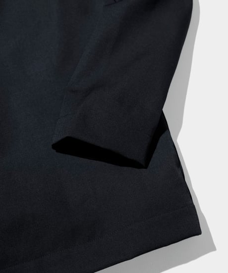 Dhal / 2/72 Wool Gaba Crew Shirt  BLACK
