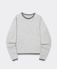Shetland Cotton Heather / Knit Long Sleeve Crew Gray