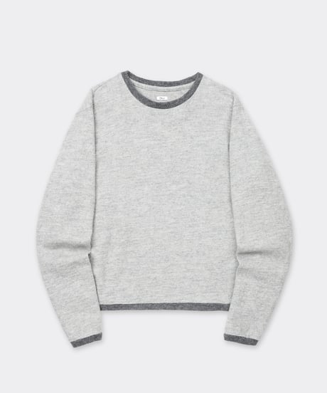 Shetland Cotton Heather / Knit Long Sleeve Crew Gray