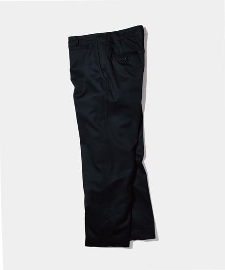 Dhal /  2/72 Wool Gaba Chino Pants  BLACK