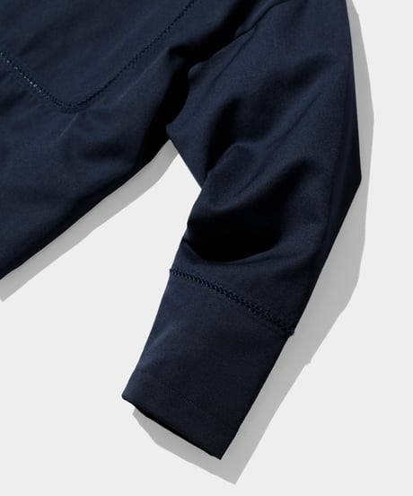 Dhal / 2/72 Wool Gaba Crew Shirt Pico NAVY