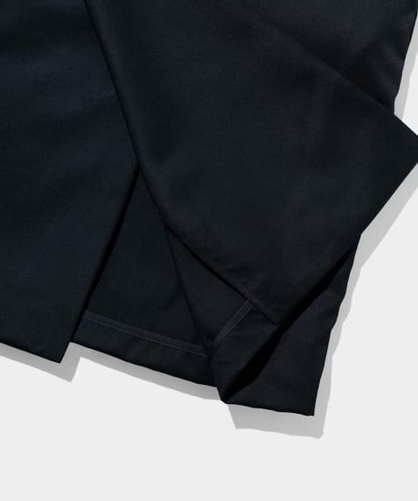 2/72 Wool Gaba  Shop Coat  BLACK