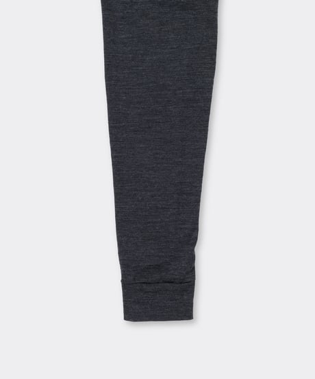 1027 Super 120's TOP Wool Jersey / Flap Shirt Charcoal