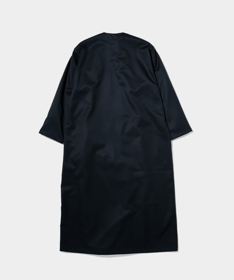 2/72 Wool Gaba  V neck Onepiece  BLACK