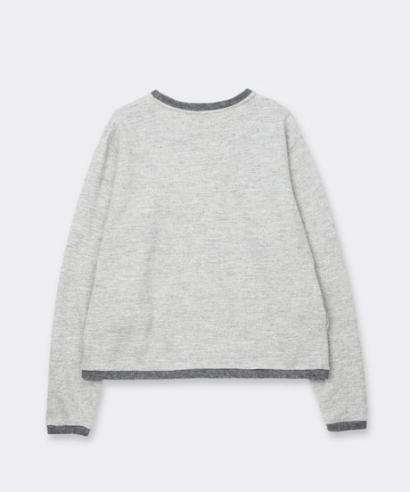 Shetland Cotton Heather / Knit Long Sleeve Crew Gray