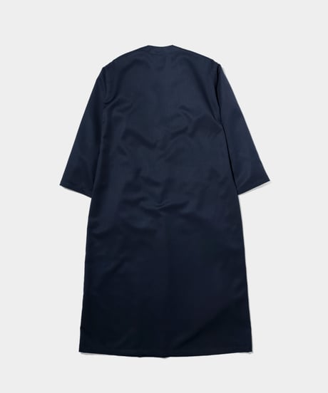 2/72 Wool Gaba V neck Onepiece  NAVY