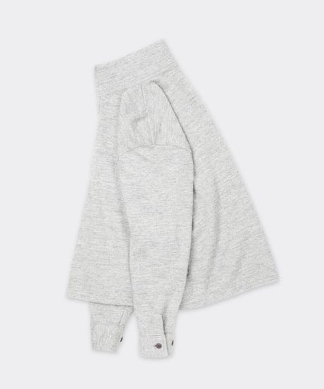 Shetland Cotton Heather / Knit Zip Pullover Gray