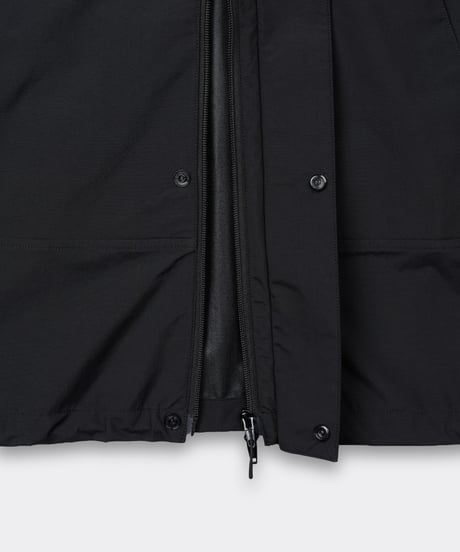 ES.U / Nylon Wind Hoodie Black