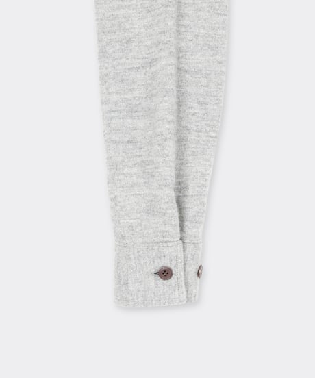 Shetland Cotton Heather / Knit Zip Pullover Gray