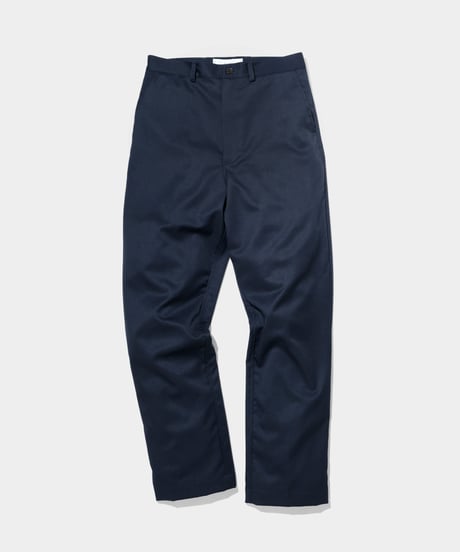 2/72 Wool Gaba slim Pants  NAVY