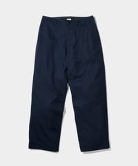 Dhal /  2/72 Wool Gaba Chino Pants  NAVY