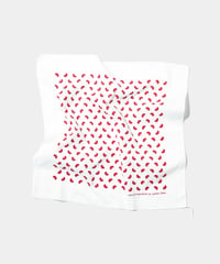Dobby Lace stripe / Mame Bandana RED