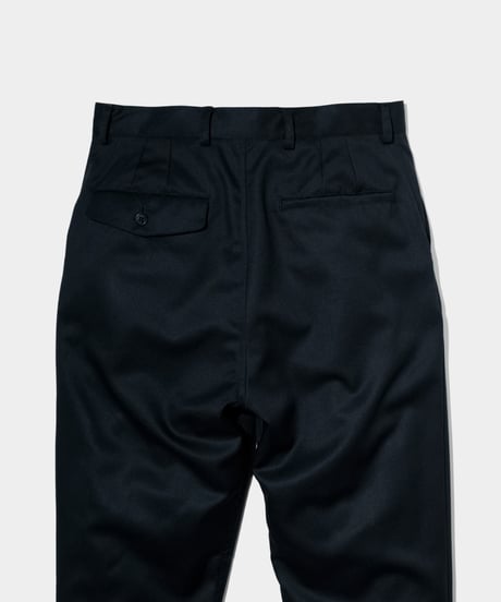 2/72 Wool Gaba slim Pants  BLACK