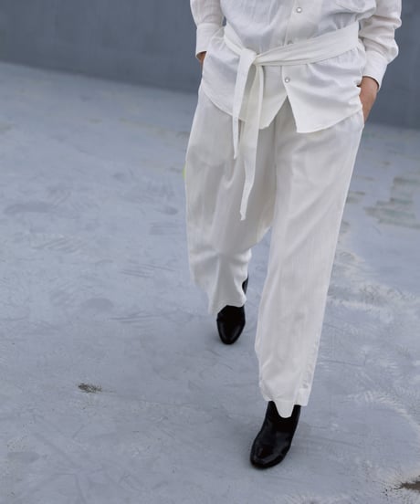 Dobby Lace stripe / Easy Pants