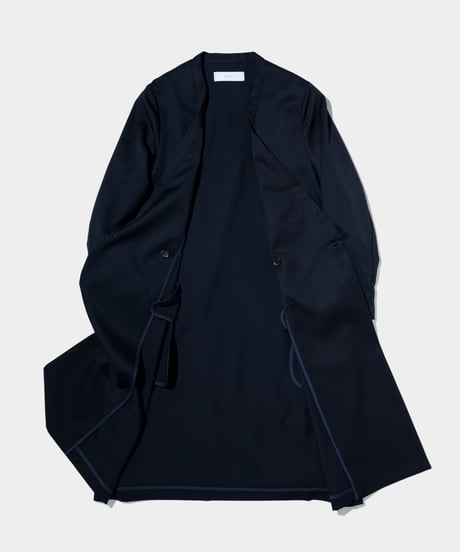 2/72 Wool Gaba  Shop Coat  NAVY