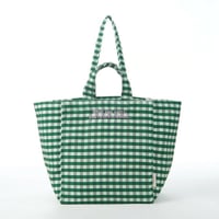beej ビージ beej_GinghamCheckTotebag ギンガムチェックトートバッグ Green Lavender グリーン ラベンダー 鞄 26ss-pwmi-it-003