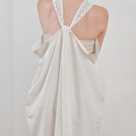 Hella ヘラ lace tie over dress レースタイオーバードレス ワンピース h261-44