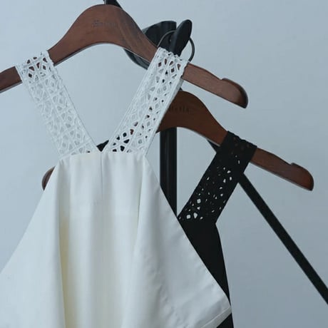Hella ヘラ lace tie over dress レースタイオーバードレス ワンピース h261-44