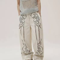 TODAYFUL トゥデイフル LIFE's ライフス Cut Lace Twill Pants カットレースツイルパンツ 12610701