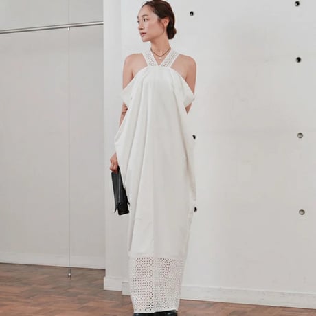 Hella ヘラ lace tie over dress レースタイオーバードレス ワンピース h261-44