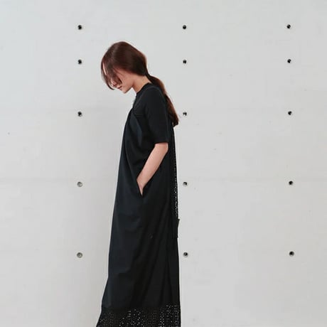 Hella ヘラ lace tie over dress レースタイオーバードレス ワンピース h261-44