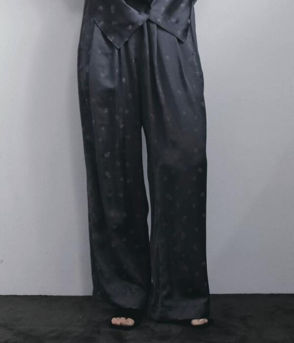 ànuke アンヌーク anuke Flower Jacquard Roughpants フラ