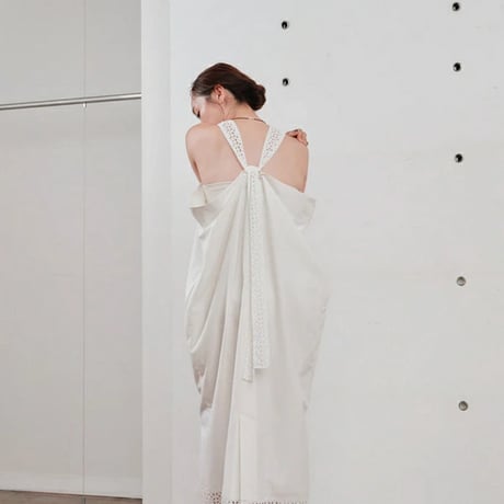 Hella ヘラ lace tie over dress レースタイオーバードレス ワンピース h261-44