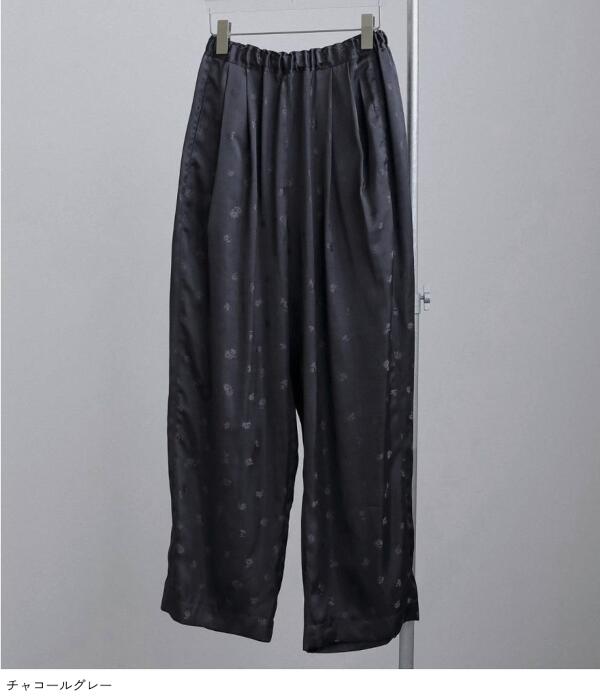 ànuke アンヌーク anuke Flower Jacquard Roughpants フラ