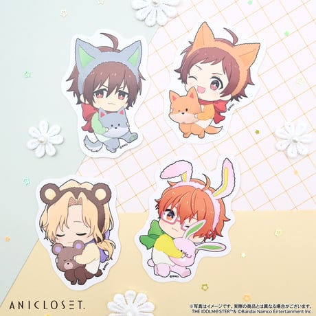 アイドルマスター SideM knick-knacks Vol.1 ミニキャラステッカーB（全12種）