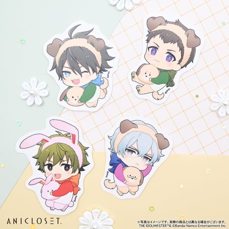 アイドルマスター SideM knick-knacks Vol.1 ミニキャラステッカーB（全12種）