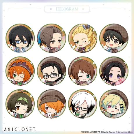 アイドルマスター SideM knick-knacks Vol.2 ホログラムミニキャラ缶バッジA（ホログラム仕様・全12種）