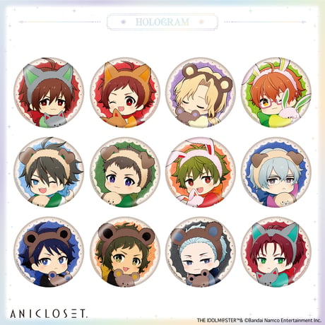 アイドルマスター SideM knick-knacks Vol.1 ホログラムミニキャラ缶バッジB（ホログラム仕様・全12種）