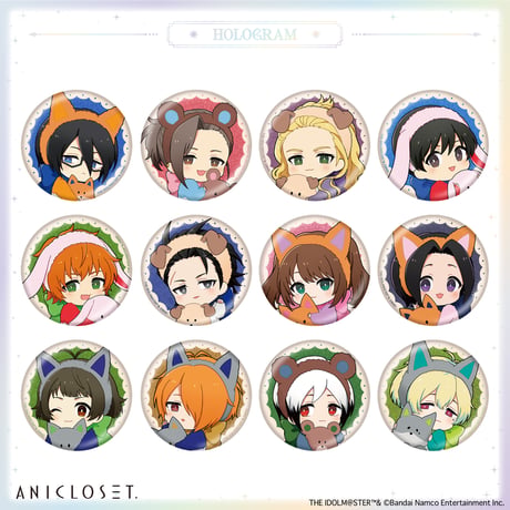 アイドルマスター SideM knick-knacks Vol.2 ホログラムミニキャラ缶バッジB（ホログラム仕様・全12種）
