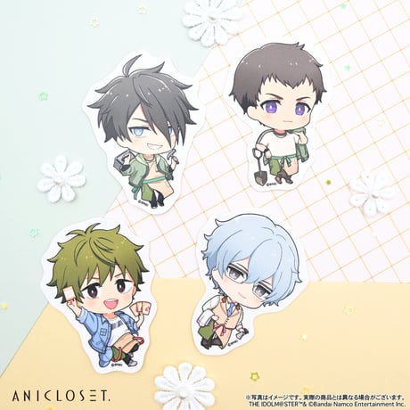 アイドルマスター SideM knick-knacks Vol.1 ミニキャラステッカーA（全12種）