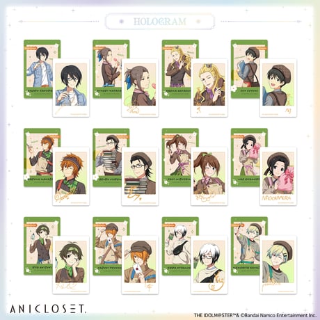 アイドルマスター SideM knick-knacks Vol.2 インスタントフォト風カード2枚1set（ホログラム仕様・全12種）